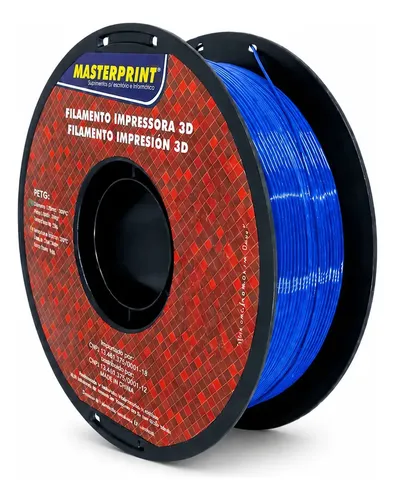 PETG filamento de impressora 3d 1,75mm 1kg Azul