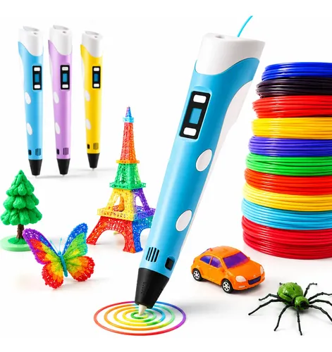 Caneta 3d Impressora Infantil Kit Completo Refil Usb Pla Abs Sortido 127/220v