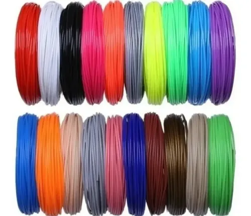 Refil Filamento Pla Kit 20 Cores 100m Caneta 3d Impressora